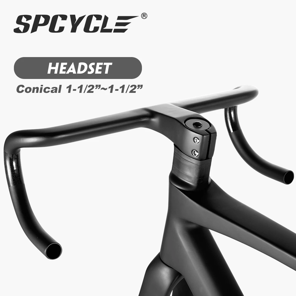 ディスクブレーキカーボンロードバイクフレーム、フル内装ケーブル