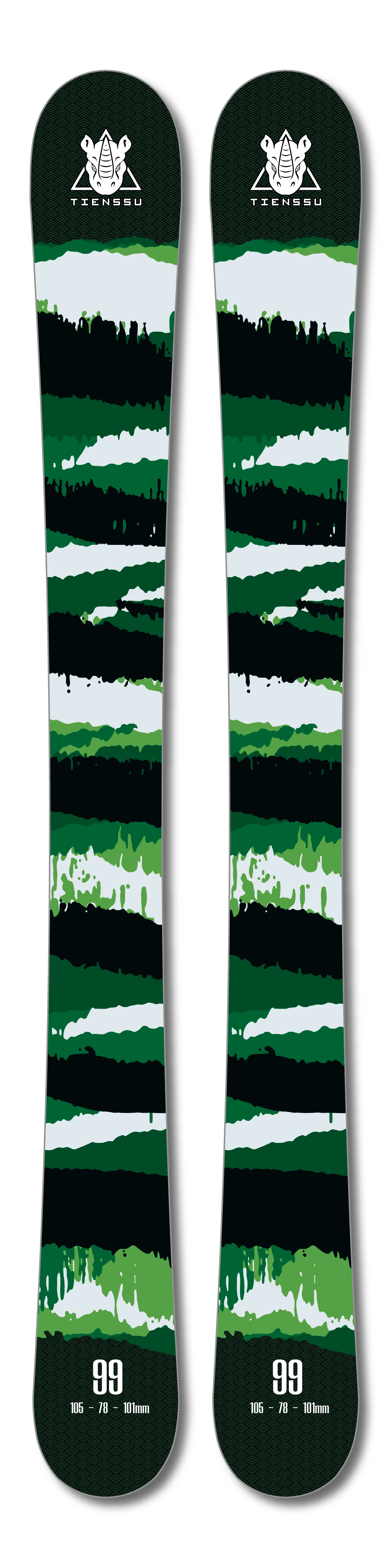 Buzz Bonbon 99 CM Skis Inc Sortie Bords Mini Ski Lames