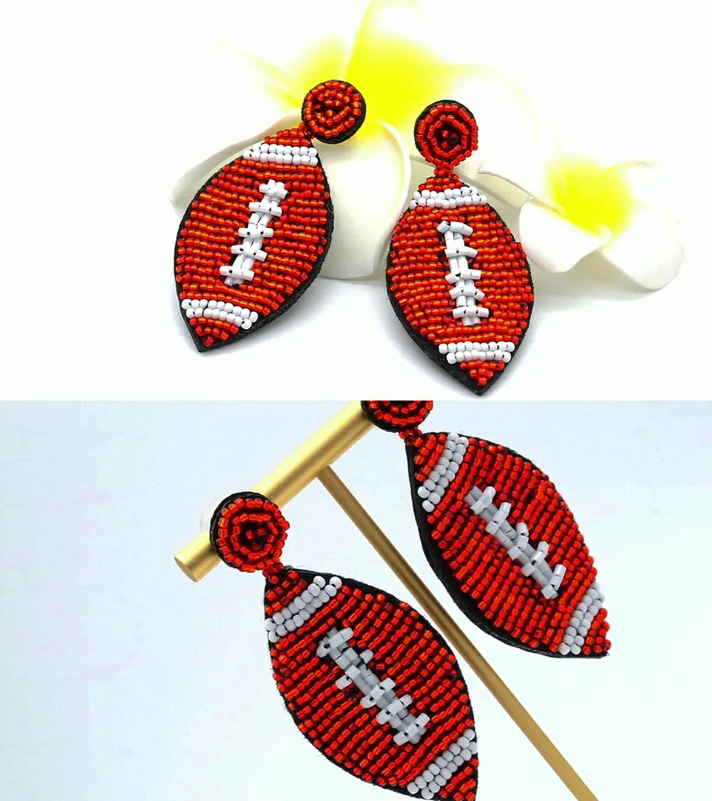 Fancy Handmade Beaded Eye Earrings Trendy,Rice Bead Earrings Bohemian