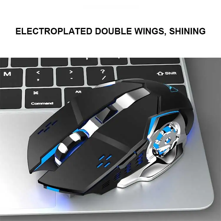 K680 Led Rgb Backlight Rechargeable Metal 104 Key 24g Wireless Gaming Keyboard Mouse Combo 0295