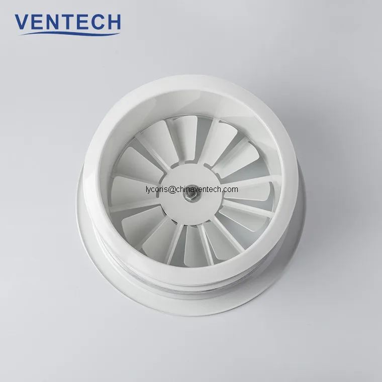 central air conditioning aluminum swirl diffuser round air diffuser