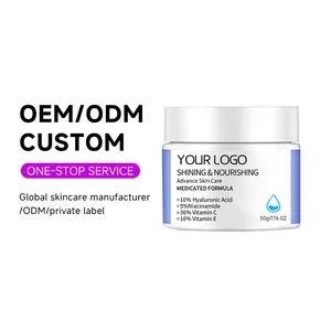 OEM ODM Skin Care Lotion Lightening  Moisturizing Whitening Niacinamide Face Skin Care Essence Cream Organic Feminine Face Cream