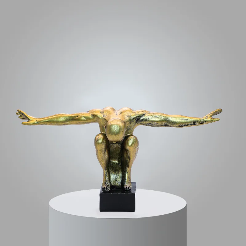 Самые популярные товары купленные онлайн 3d скульптура мужские уличные статуи летающего человека для мужчин современное искусство