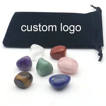Meditation Crystals Healing Stones Kit 7 Chakra Tumbled Stone Box Set Crystal Craft Natural Crystal