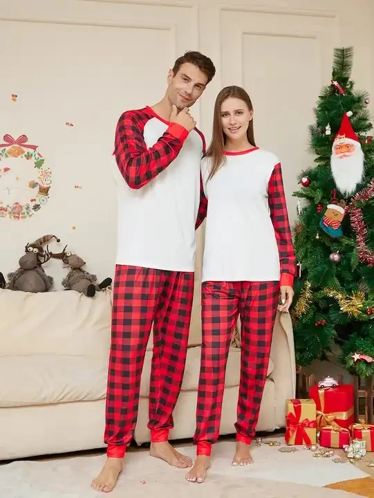 Christmas Pajamas Red Xmas Christmas Pyjamas Pjs Set Family Matching ...