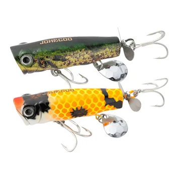 Cheery Long-Range Floating Water Wave Climbing Bait Lure 8cm/14g Two-Piece Propeller Bass Mouth-Raising ABS for Carp Seawater – Hard Lure – view 2