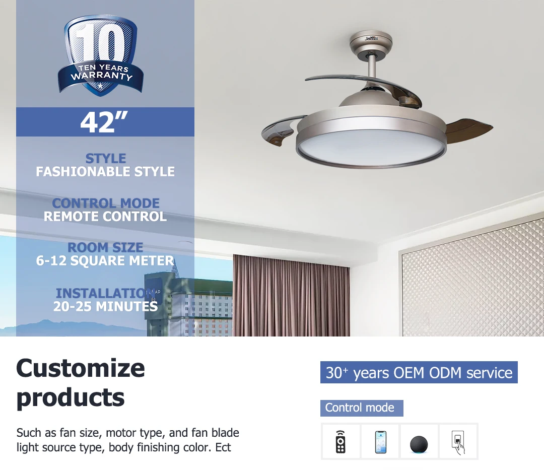 Ceiling Fans, 1stshine, 65, Metal - detail 4