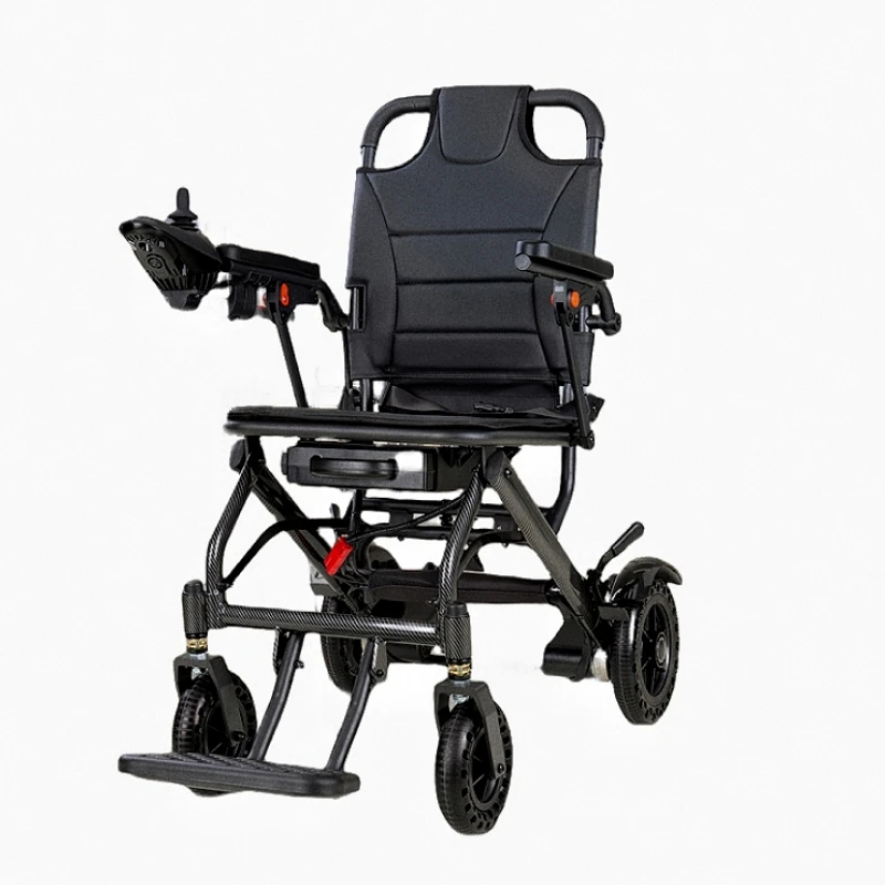 Aluminum Alloy Carbon Fiber Electric Wheelchair for Elderly Disabled People forTravel Walker & Rollator-121003