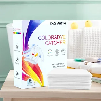 Cross-Border Super Color-Absorbing Master Sheet 60 Pieces Boxed Anti-Cross Dyeing Special Paper New Dye for Washing Machine Dye