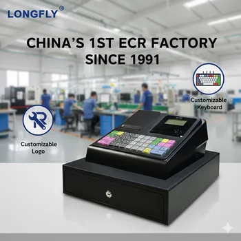 Electronic Cash Register レジスター Electronic Cash Register with Built-in Printer & Cash Drawer - 45