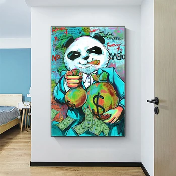 Panda Graffiti Art Shoulder Bag