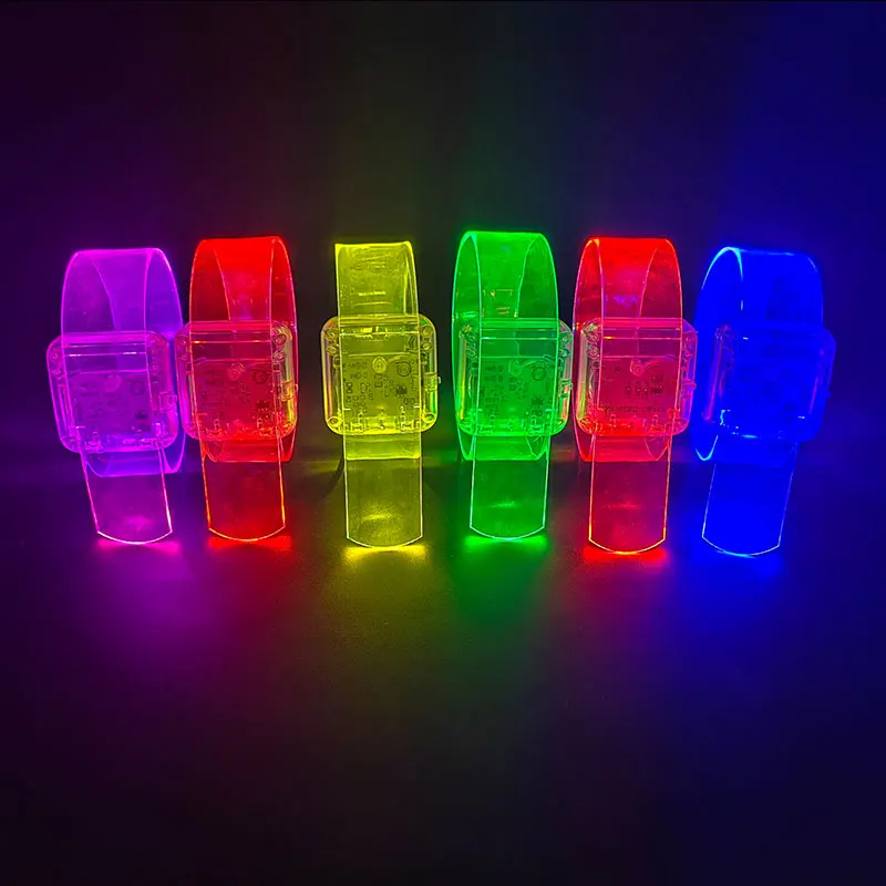 Ismart Sound Activated Glowing LED Light up Wristband Flashing LED Bracelet for Event