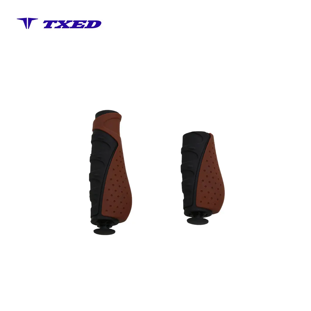 Electric Bicycle Handlebar Grips TPR Non-slip Ergonomic 22.2mm Inner Diameter Lock-On Throttle Side Normal Waterproof Left/Right