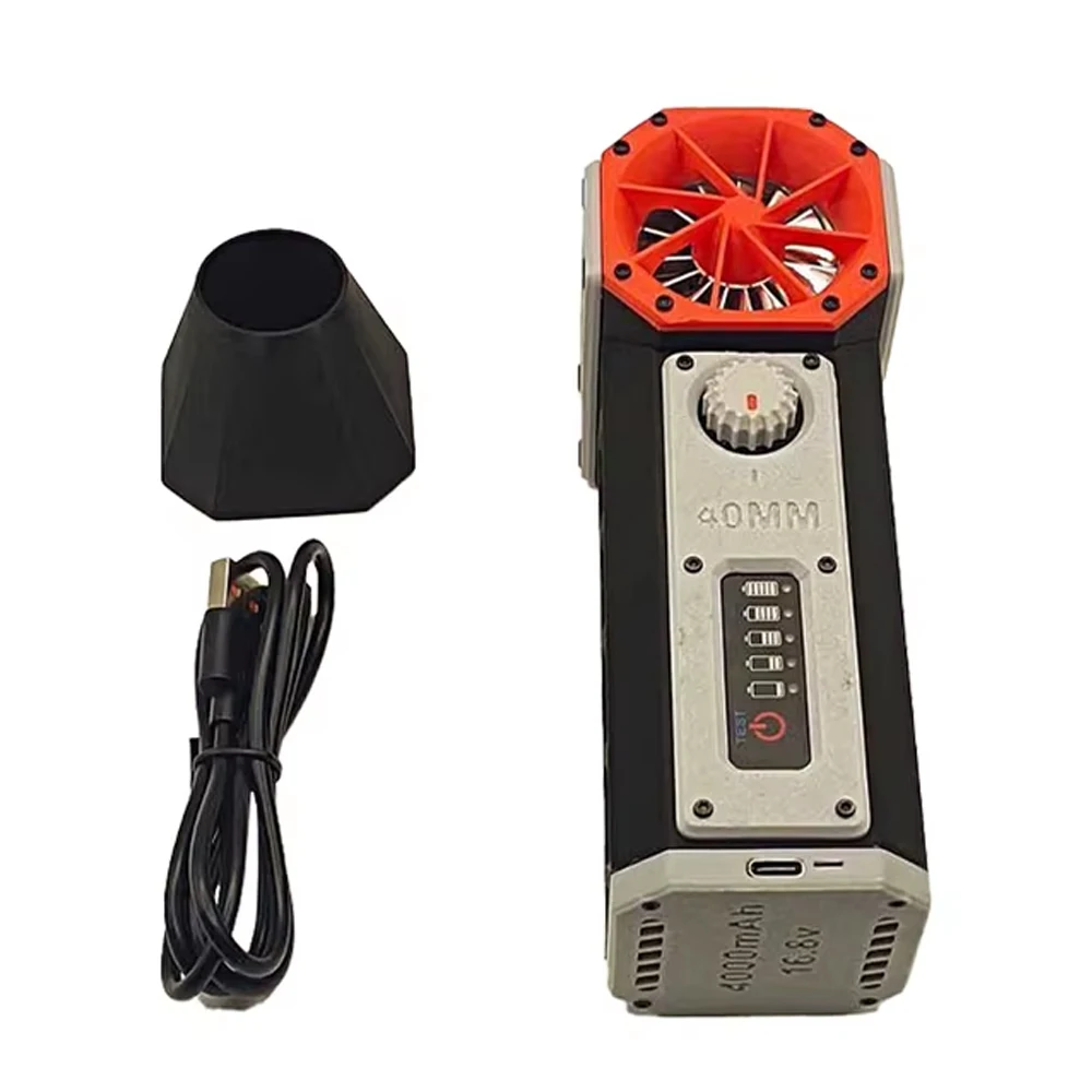 H40 500G+ Thrust 40mm Brushless Motor Turbo Fan Electric Air Blower Rechargeable Air Duster Violent Fan with Vaccum Cleaner - view 5