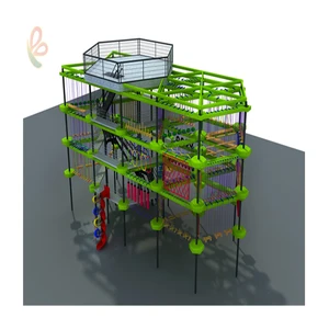 Hot Sale Factory Direct Kids Indoor Playgrounds Indoor Play  Jump Park Adventure Rope Course Amusement Park