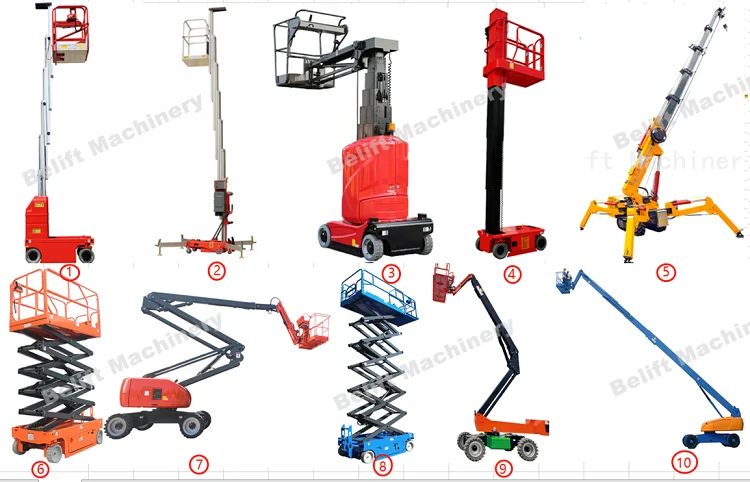 1000kg 8-20m Trailer Folding Scissor Lift Mobile Semi-automatic Scissor ...