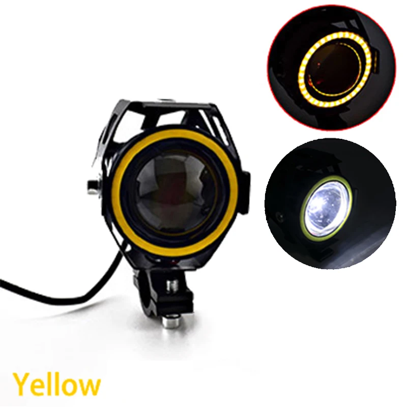 Faro Ojo Angel Led Luz Auxiliar U7 Lupa Demonio Moto, 2 Pzas | Meses sin interés