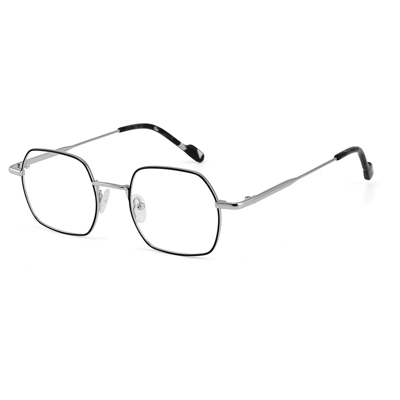 GL9142 High-Quality Fancy Oversized Hexagonal Metal Frame Glasses Unisex Fashion Geometric Design Eyeglasses_voghion.com