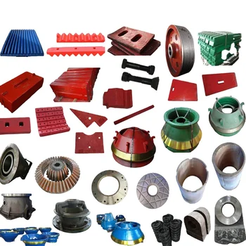 High Manganese Steel VSI Parts Crusher Rotor Tips Set with Wear Plates Casting Processed