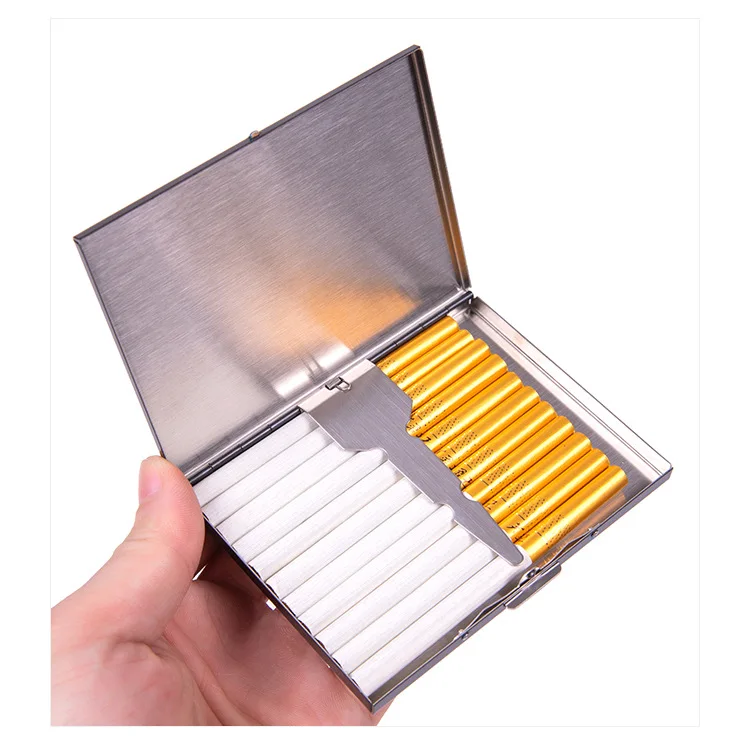 stainless cigarette case Curved Cigarette Case