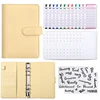 Raccoglitore giallo + foglio budget + 8 tasche budget + 2 adesivi