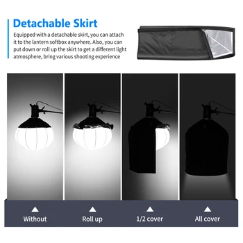 Neewer 85cm Photo Lantern Umbrella Softbox + Skirt Outdoor SoftBox for Light detail image