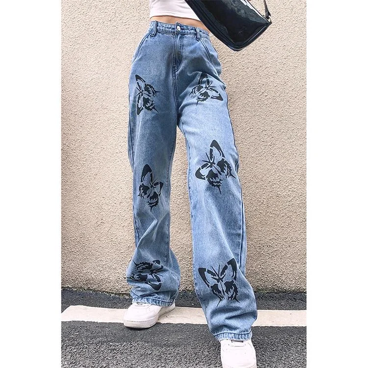 Drop Shipping Women Pringting Butterfly 