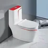 White with red accents