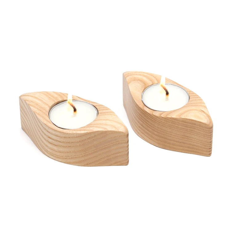 Романтический домашний декор деревянный подсвечник для