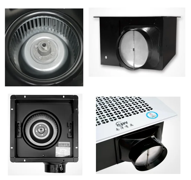 BPT15-44A бесшумный Прочный цельнометаллический 45W интегрированное потолочное освещение для аспиратор кухня туалет 45 Вт вытяжной вентилятор