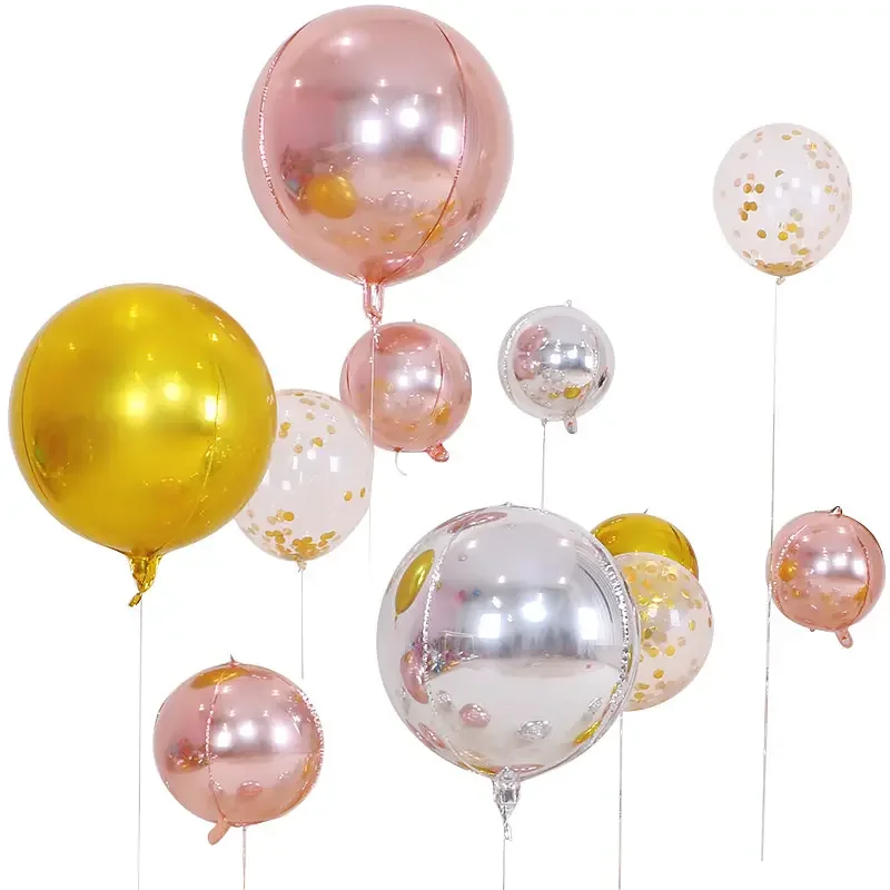 Factory Outlet Multi-Size 4D Round Foil Balloon for Party Decoration