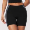 black shorts