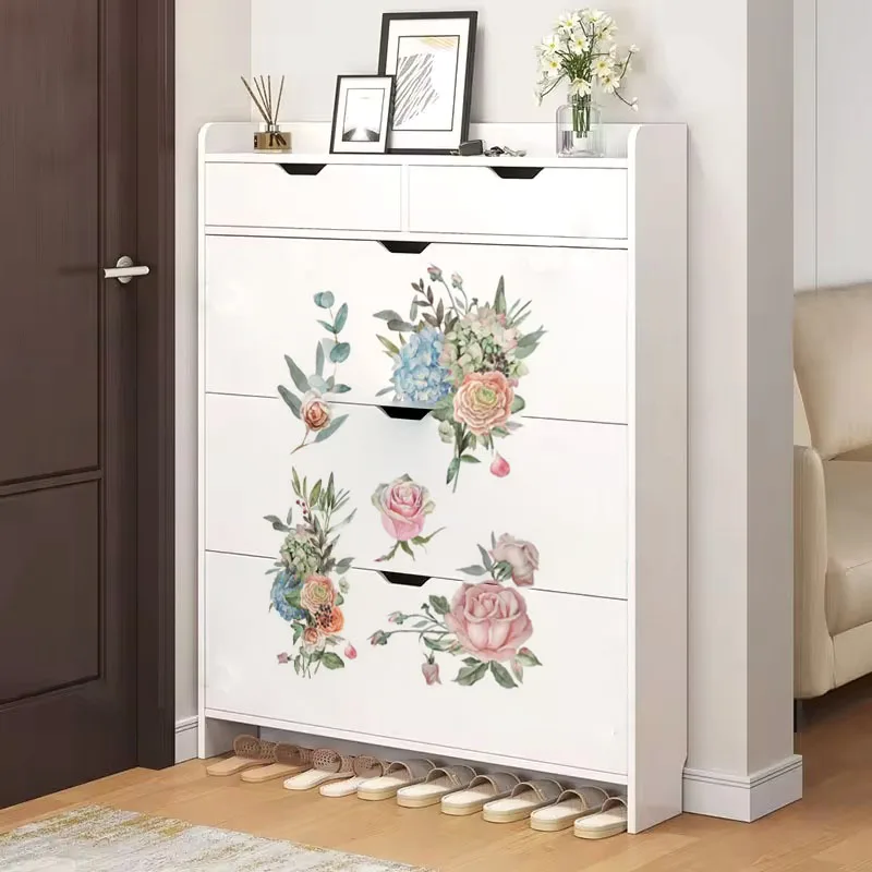Large Rub on Sticker Transfers Sticker for Furniture Home Decor Wood Flower Forest Transfer Diy Decoration Furniture Decal