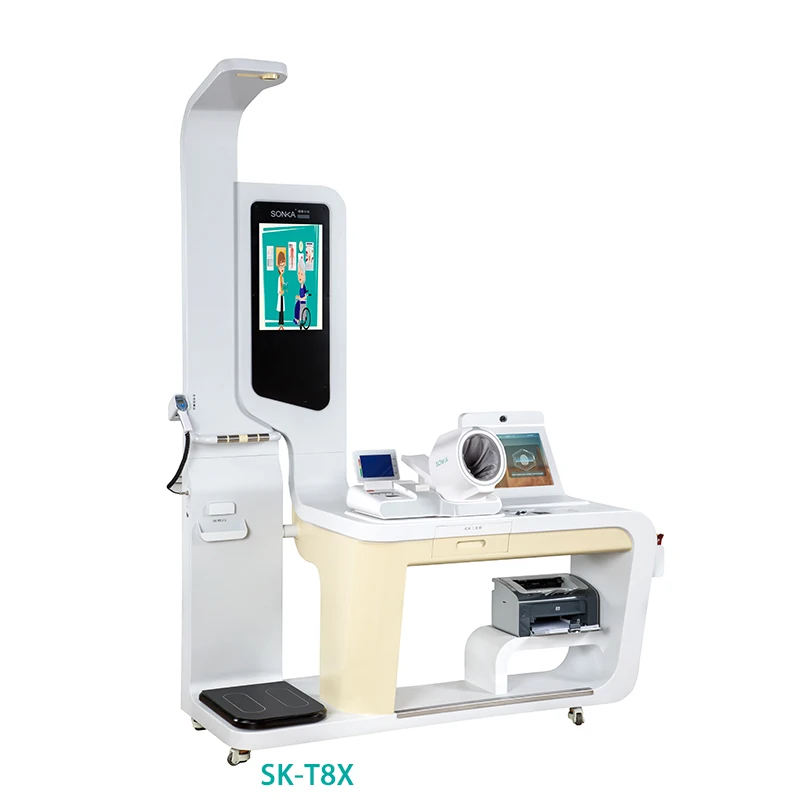 Sonka manufacturer self service medical health kiosk blood pressure monitor body indicators detection station for hospital