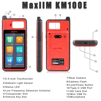 Autel MaxiIM KM100 E KM100E ユニバーサルオートキージェネレーター