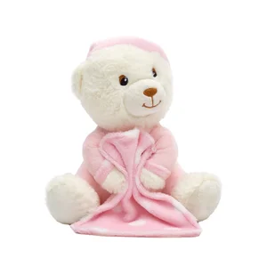 Hot Selling Custom Logo Cute Bear Toys Stuffed Animals with PP Cotton Filling Plush Plushei Animals