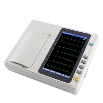 JZ-TEC601 EKG Machine 12 Lead 6 Channel ECG Machine Heart Machine Portable EKG Device Electronic Handheld ECG
