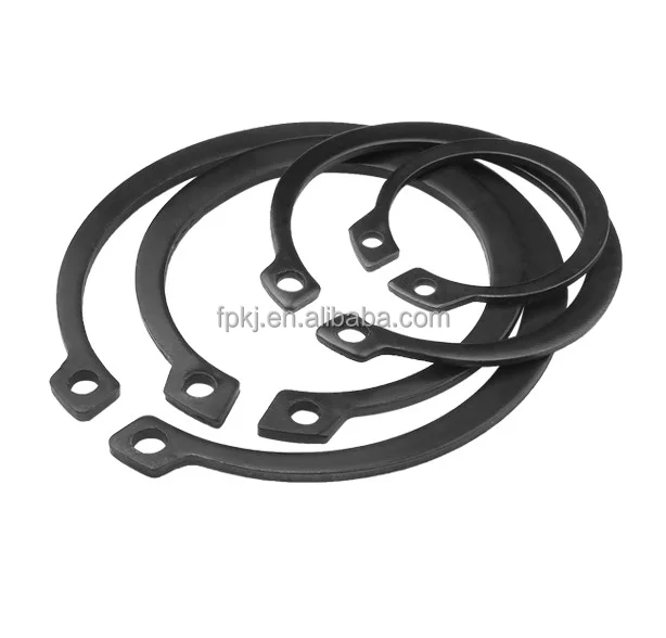 Din 7993 70 Manganese Steel Wire Gb895 Hole Shaft Steel Flat Round Wire Snap Rings Stop Ring