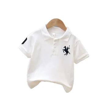 Boys' T-shirt short sleeved summer polo shirt Cotton teenagers clothes children's T-shirt school uniform boys polo shirts kids