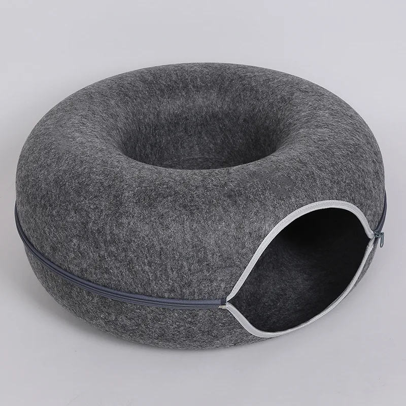 Cat Tunnel Bed, Cat Tunnel,  Donut Cat Bed, Universal for All Seasons Cat Condo and Cat Cave