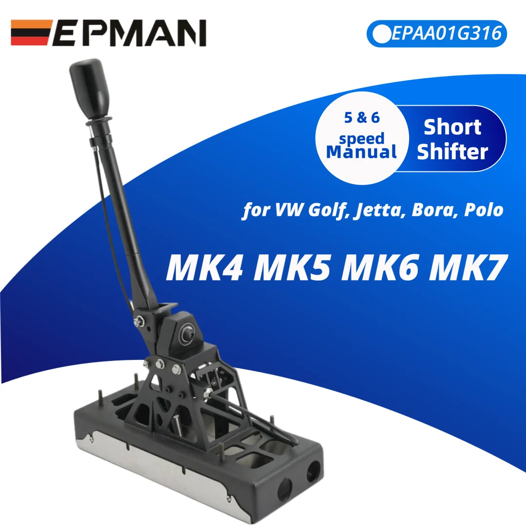 Epman Performance Cnc Aluminum Short Shifter With Car Gear Knob For VW Golf MK4 MK5 MK6 MK7 Audi A3