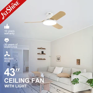 1stshine Led Ceiling Fan1stshine Led Ceiling Fan Minimalist 43 Inches Remote Control Smart Low Profile LED Ceiling Fan Light