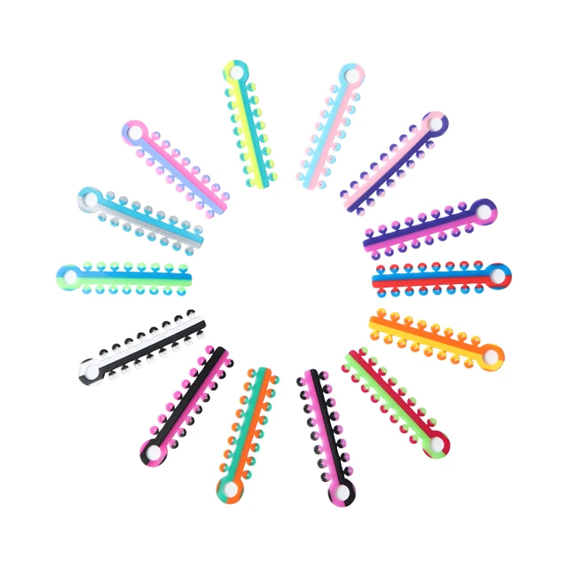 Orthodontic Bi-color ligature tie 320pcs/box