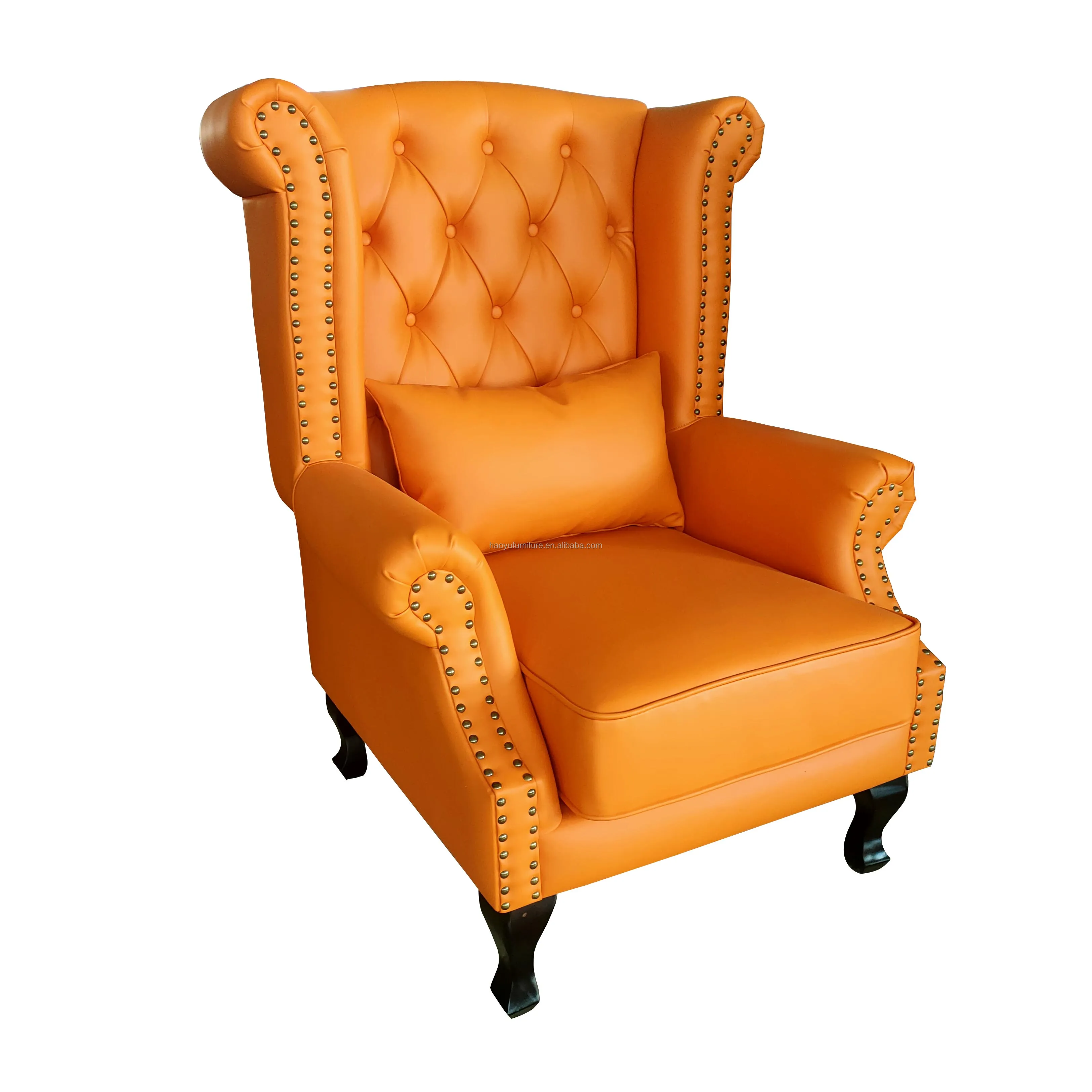 Modern Yellow Queen Anne Chair Queen Anne High Back Chair Chesterfields  Direct, image size:3250x3250