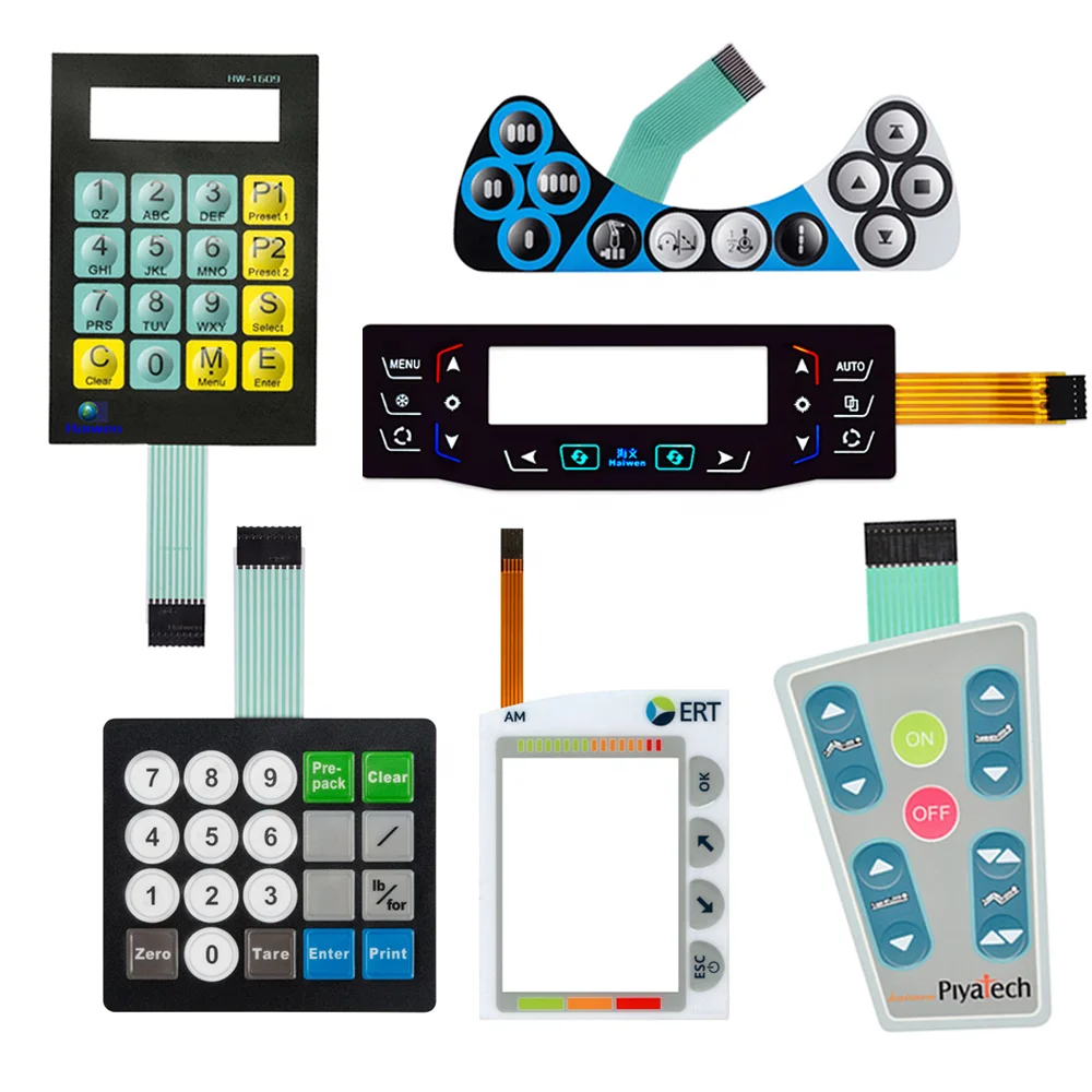 Factory Key Pad Graphic Overlay  Button Panel Membrane Keypad Keyboard Membrane Switch