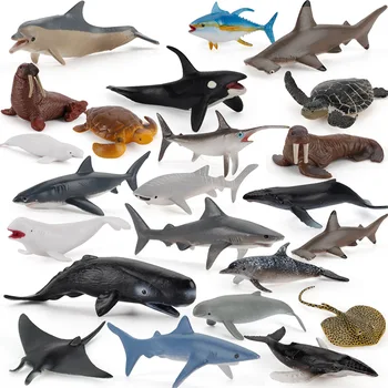 PVC Solid Simulation Ocean Animal Figurines Toys Sea Life Model Plastic Animal Toys Marine Figures