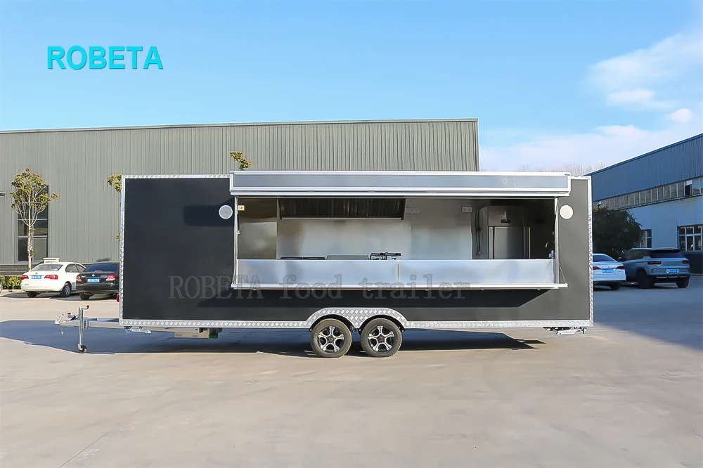 Vendor Cart Push Food Car Towable Food Trailer Truck Foodtruck Shaved