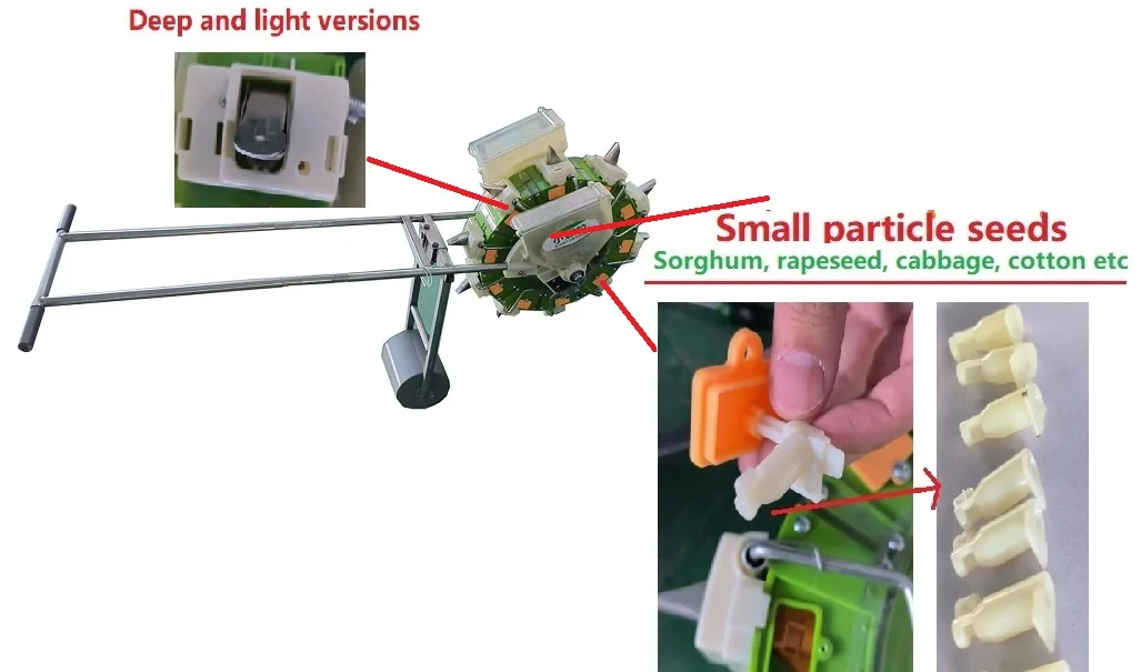2025 Year Upgrade Design Brush-type Agricultural Multifunctional Crop Hand-push Planter