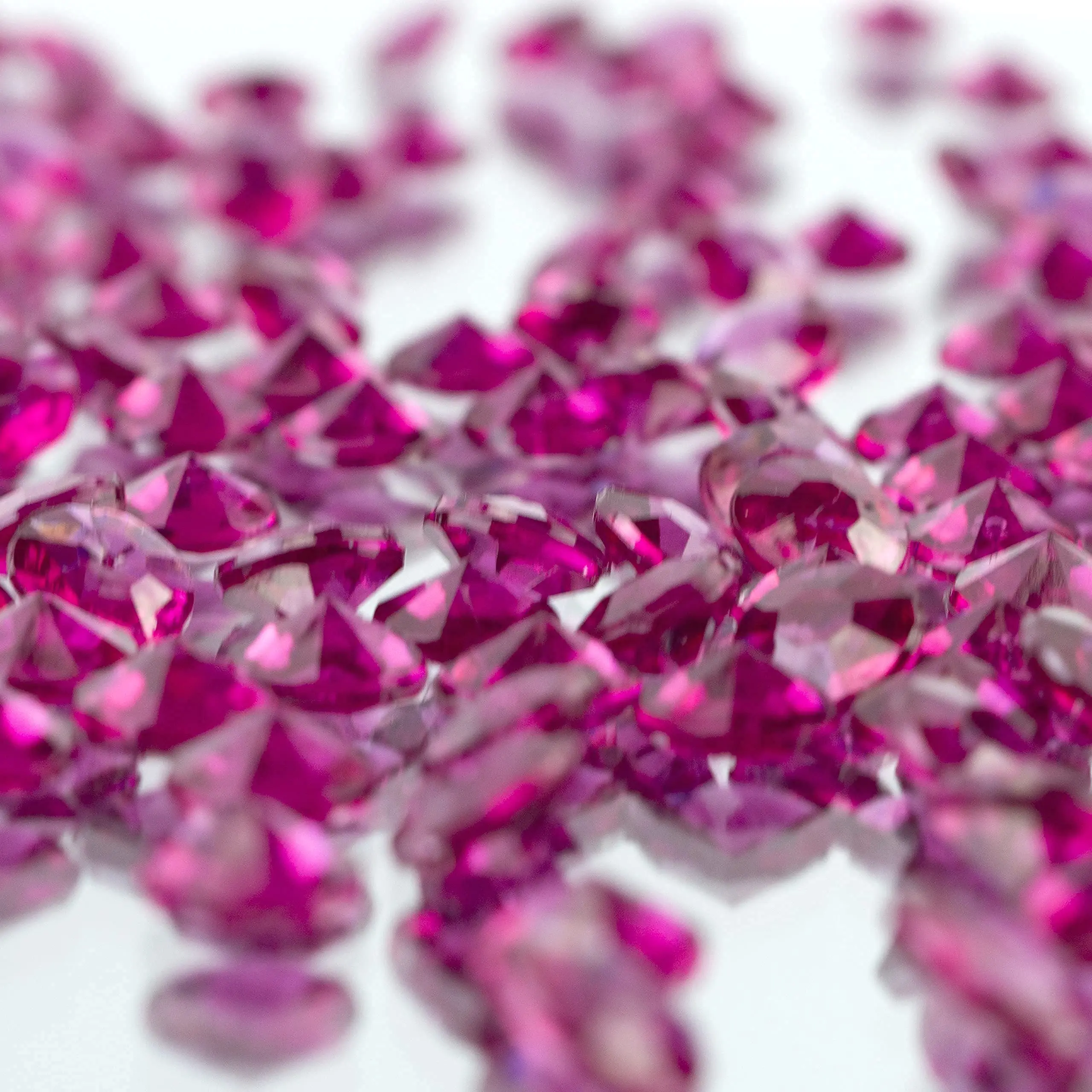 Burgundy 8mm Wedding Table Confetti Decorations Diamond Gems Scatter Crystals 