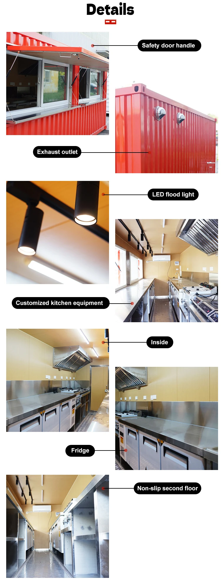 New Shipping Container Fast Food Restaurant Mobile Restaurant For Sale